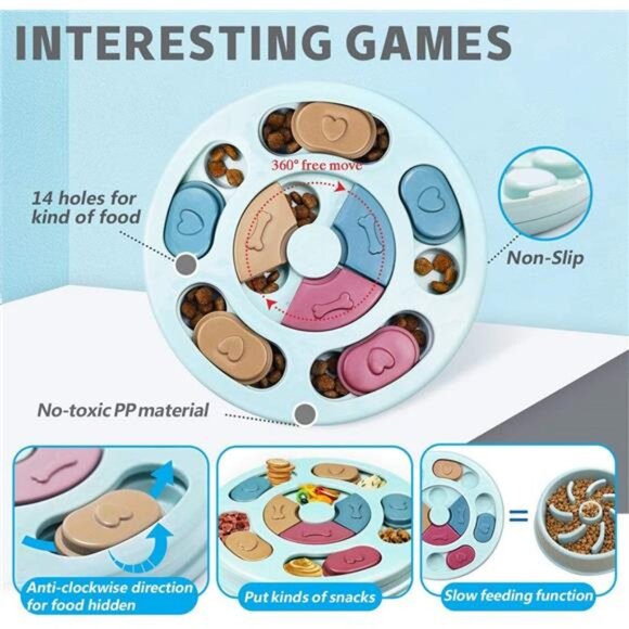 Interactive Dog Puzzle Toys - Mentally Stimulating Treat Dispenser for Training - Picture 2 of 6